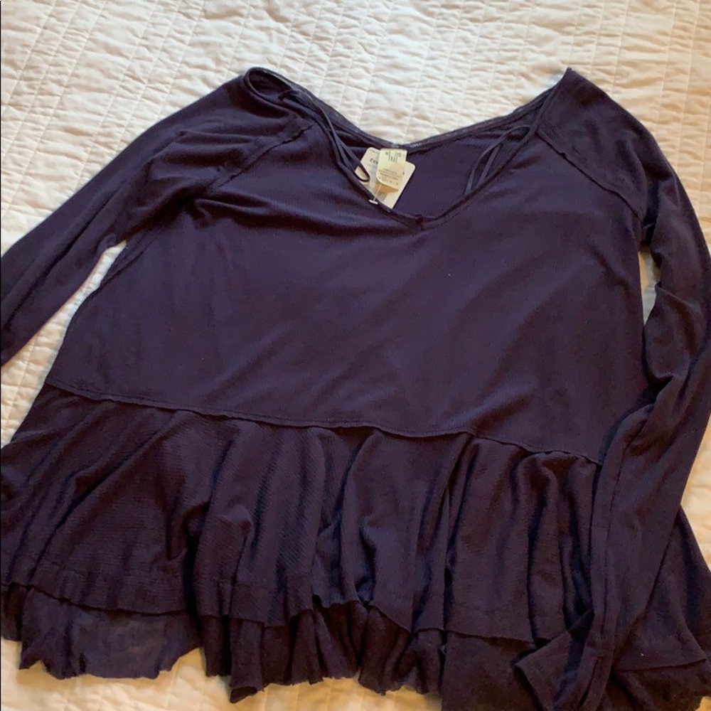 Free people flowy long sleeve t shirt